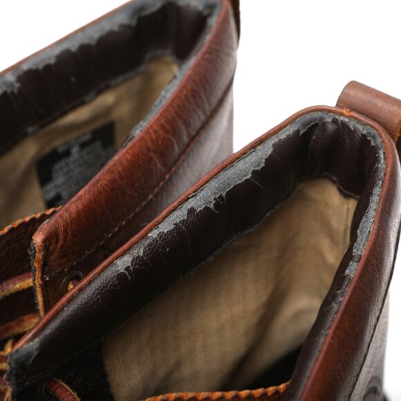 POLO Ralph Lauren Whitsand Leather Boots Brown Lace Up Winter Outdoors Unisex - Picture 11 of 12